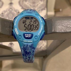 timex ironman blue